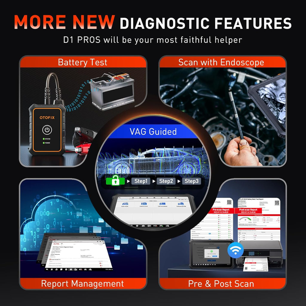 OTOFIX D1 PROS obd2 diagnostic scan tool Bidrectional full system  ECU Coding