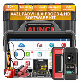 LAUNCH Scanner Complete Set PADVII X-PROG3 Truck Kit Professional Car Diagnostic