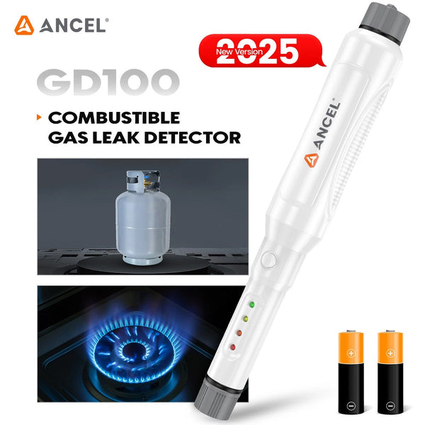 ANCEL GD100 Combustible Gas Leak Detector Pen Alarm 50–10000ppm Methane Tester