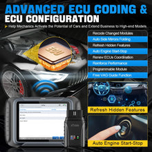 Load image into Gallery viewer, XTOOL D8W WIFI OBD2 Car Diagnostic Tools ECU Online Coding Bi-directional Control Key Programming 38 Resets CAN FD DOIP