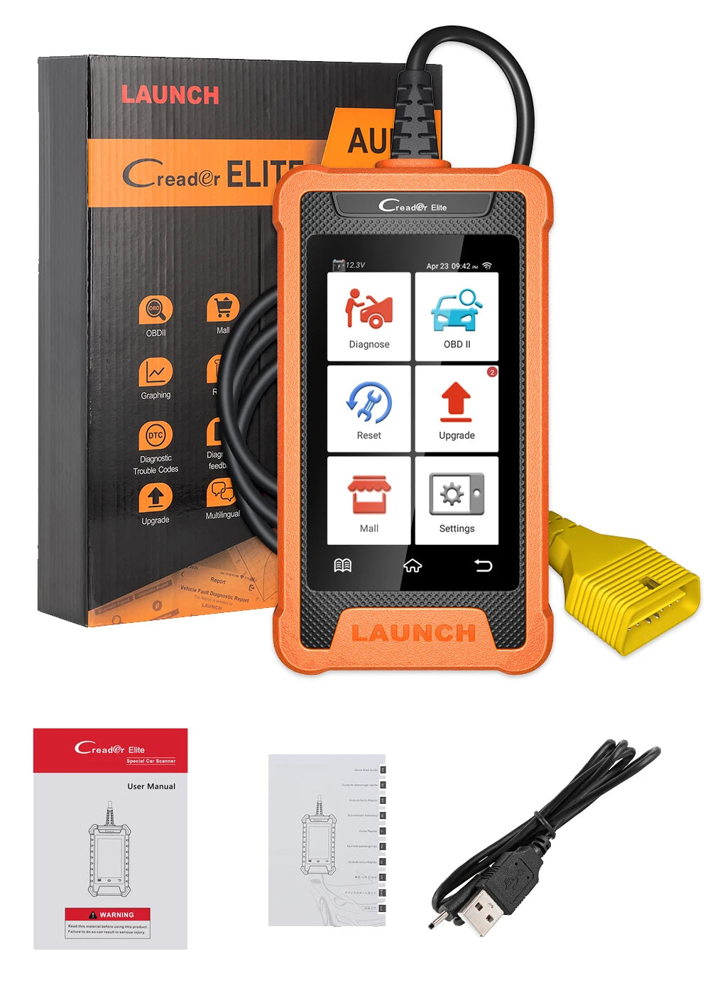 LAUNCH X431 Elite Car Full System Diagnostic Tools Auto OBD OBD2 Scanner - Auto Lines Australia Main image