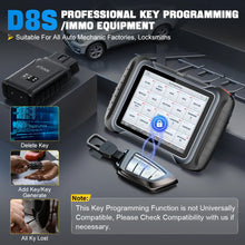 Load image into Gallery viewer, XTOOL D8W WIFI OBD2 Car Diagnostic Tools ECU Online Coding Bi-directional Control Key Programming 38 Resets CAN FD DOIP