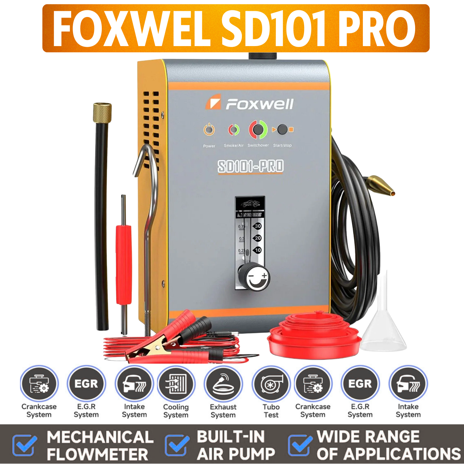 FOXWELL SD101PRO EVAP Smoke Leak Detector Built In Air Pump Auto Diagnostic Tool Secondary image