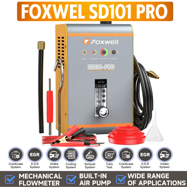 FOXWELL SD101PRO EVAP Smoke Leak Detector Built In Air Pump Auto Diagnostic Tool