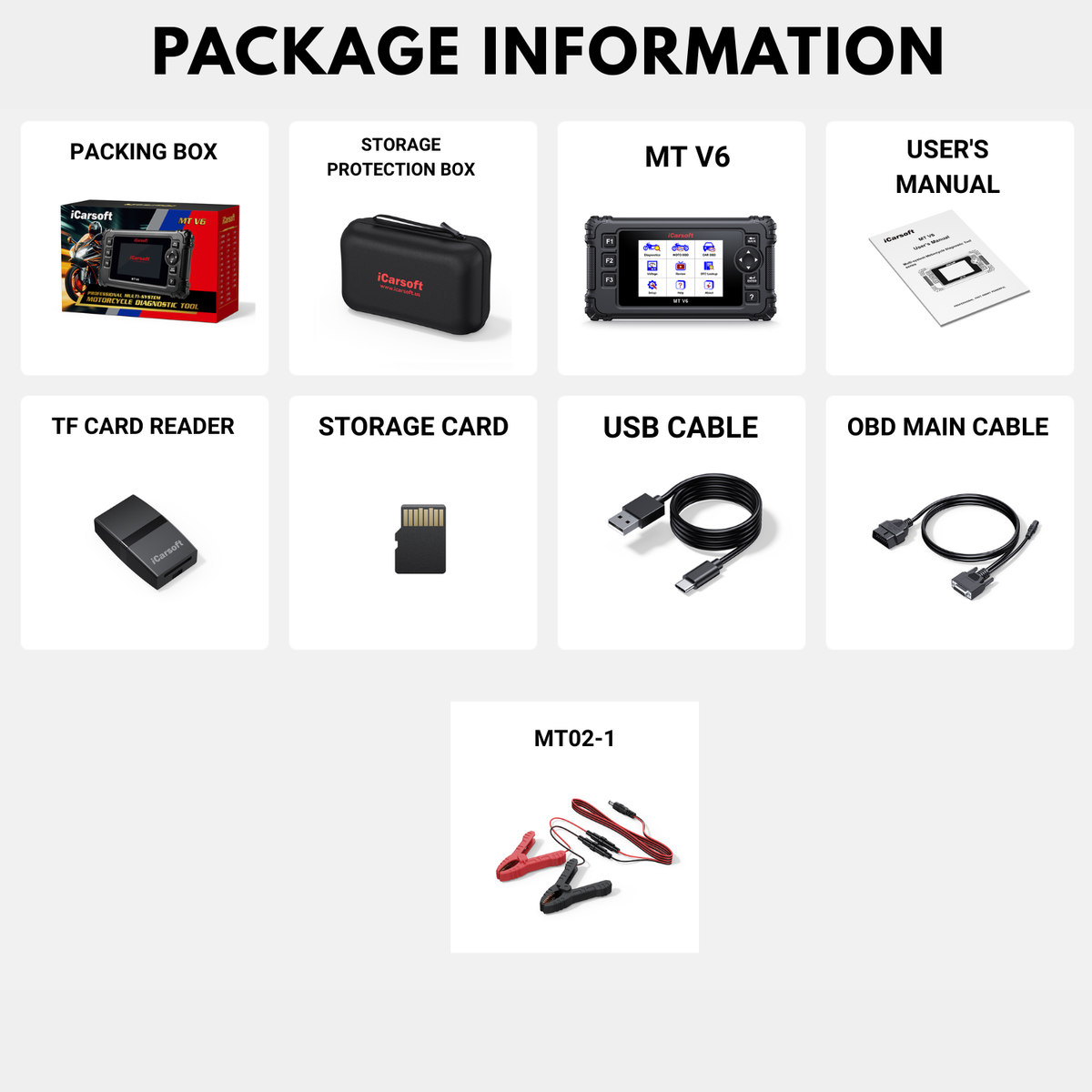 iCarsoft MT V6 Enfield Diagnostic Tool ECU ABS Engine Scan with Real Time Data