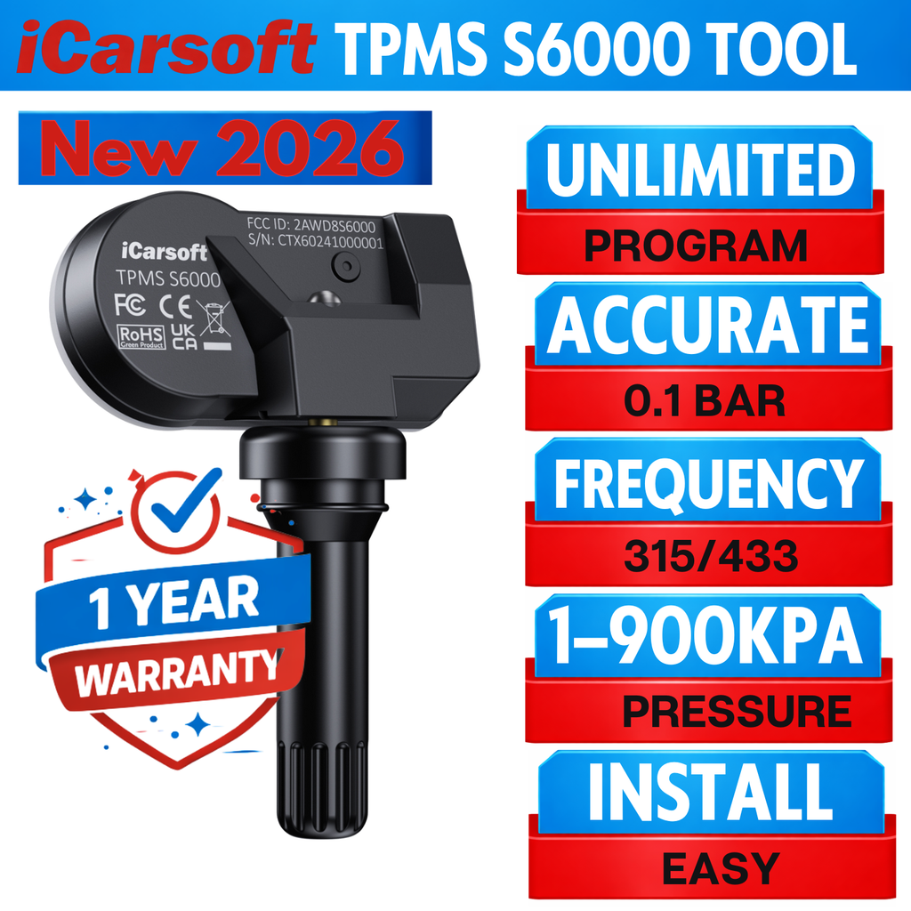 TPMS S6000 TPMS Sensor Programming Tool Accurate Tire Pressure Monitor