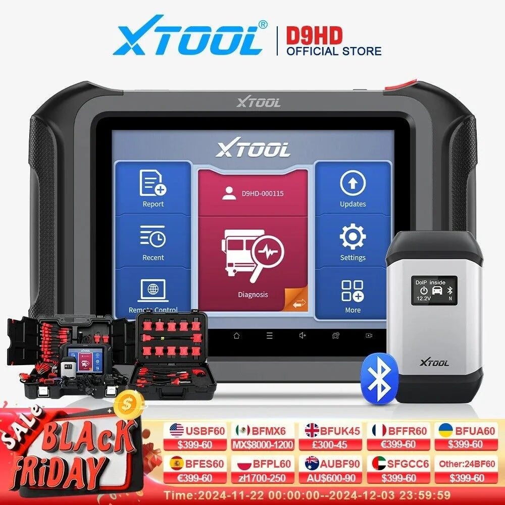 XTOOL D9HD Heavy Duty Truck Scanner Full System Diagnostic Tool