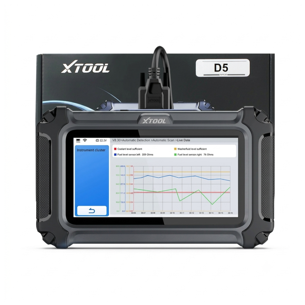 XTOOL D5 Car Diagnostic Tools Gearbox ABS EPB Airbag Engine 5 System Scanner