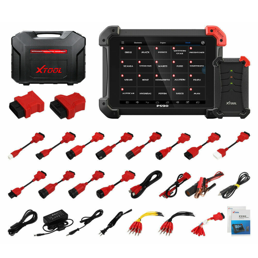 XTOOL PS90 HD OBD2 Truck for Heavy duty Free update online With Wifi/BT