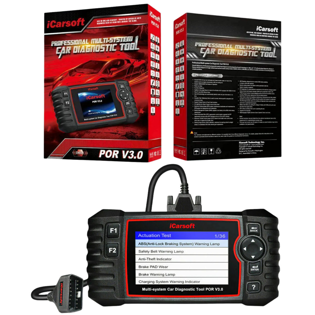 iCarsoft POR V3.0 Fault Diagnostic Tool Scanner For Porsche / Cayenne Main image