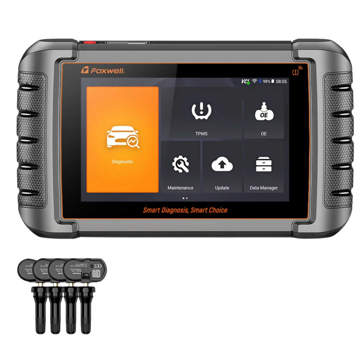 FOXWELL NT809TS OBD 2 Car Diagnostic Tools Tpms Programing A/F DPF BRT 30+ Reset Active Test OBD2 Bluetooth Automotive Scanner Main image