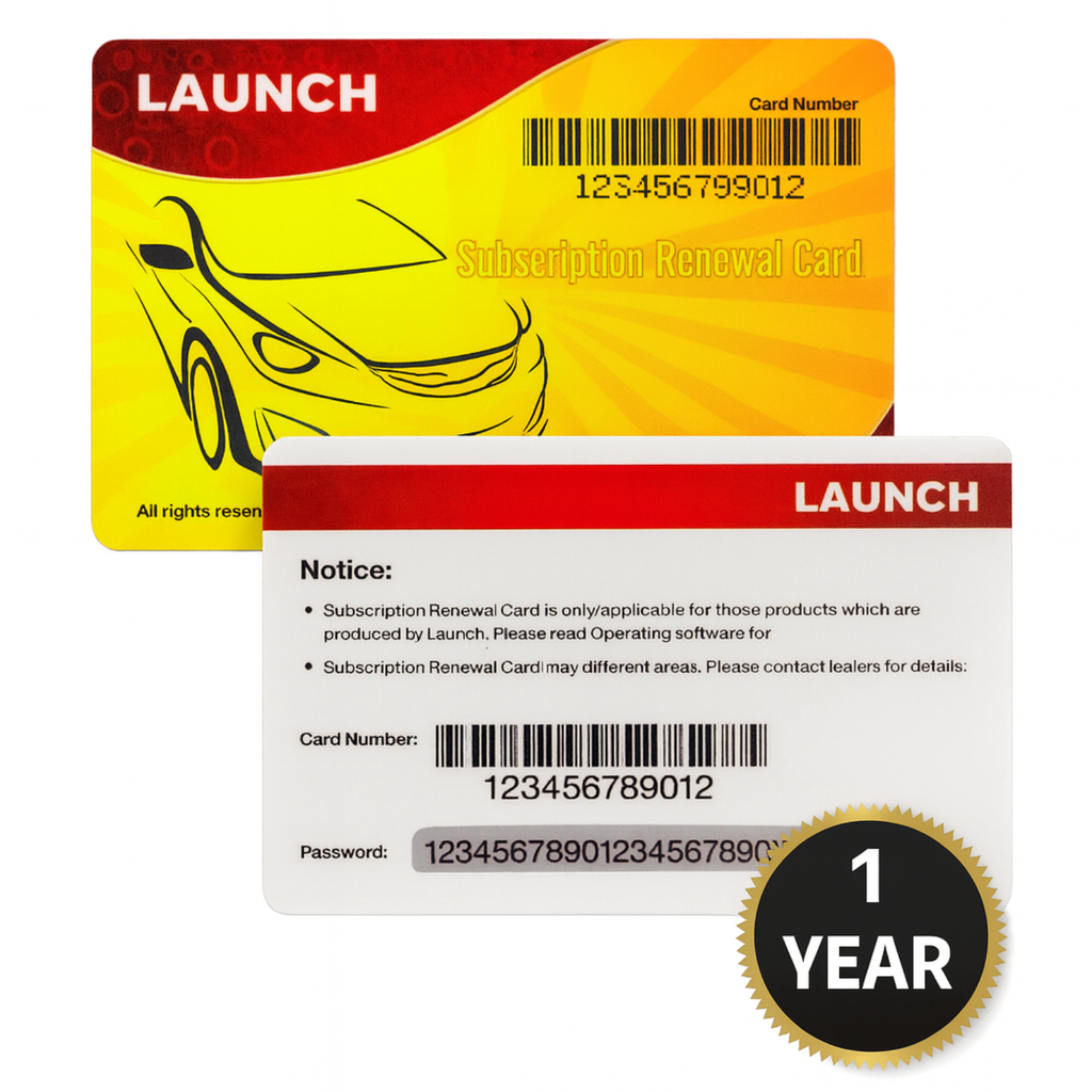 One Year Update Subscription for Launch X431 PAD III PAD V Passenger Cars