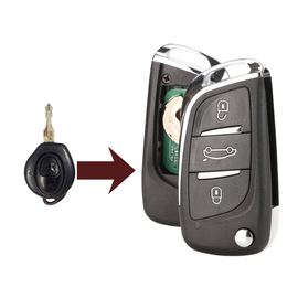 Fits Peugeot 433MHz ID46 Chip Complete Transponder Remote Key