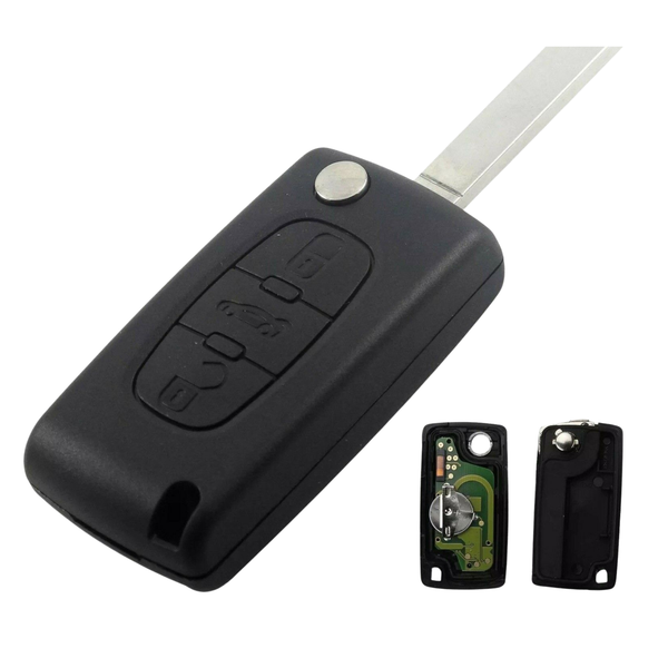 Fits Peugeot 433Mhz ID46 - PCF7941 Complete Transponder Remote Key