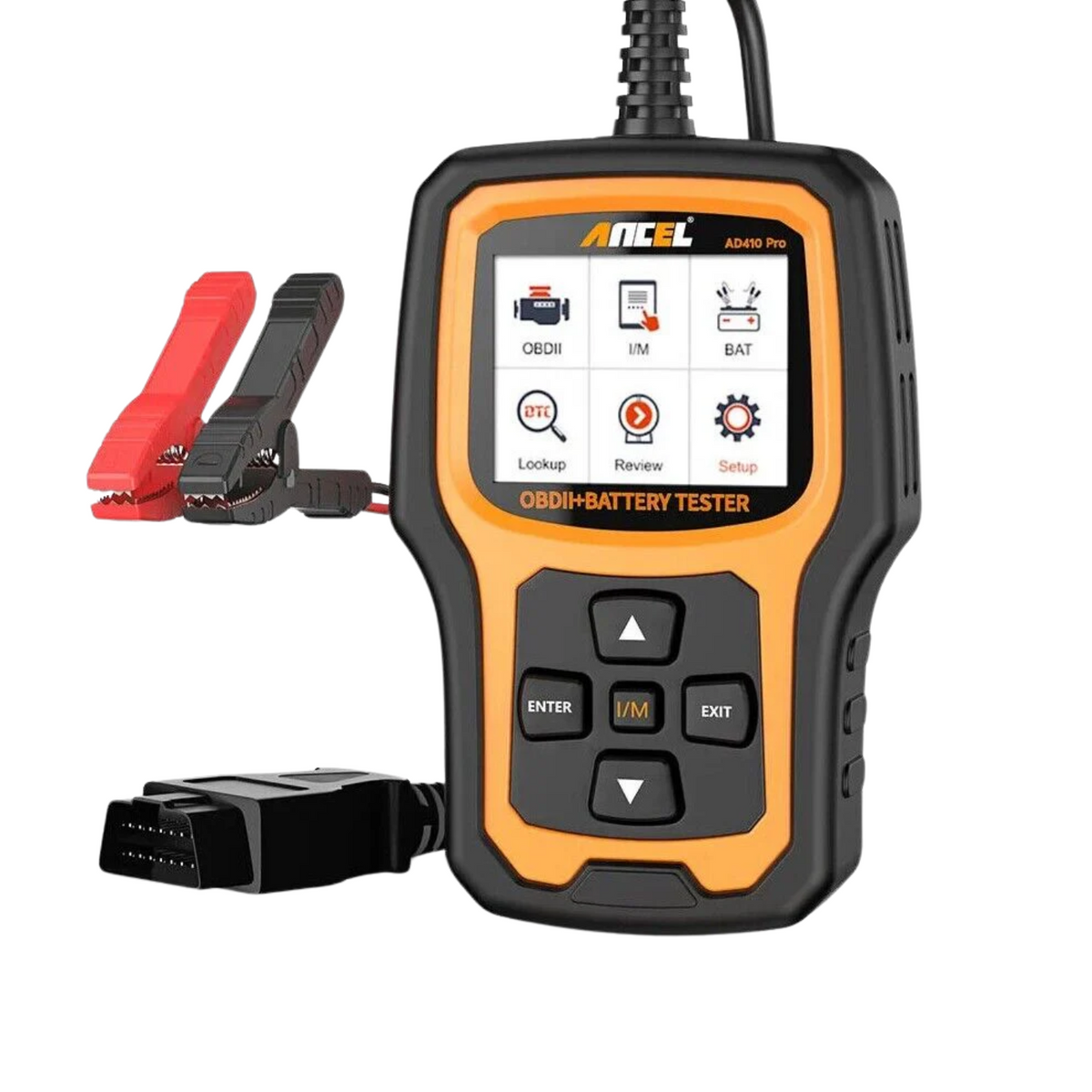 ANCEL AD410 PRO OBD2 Scanner 6V 12V Car Battery Tester 2 in1 Car Diagnostic Scan Main image