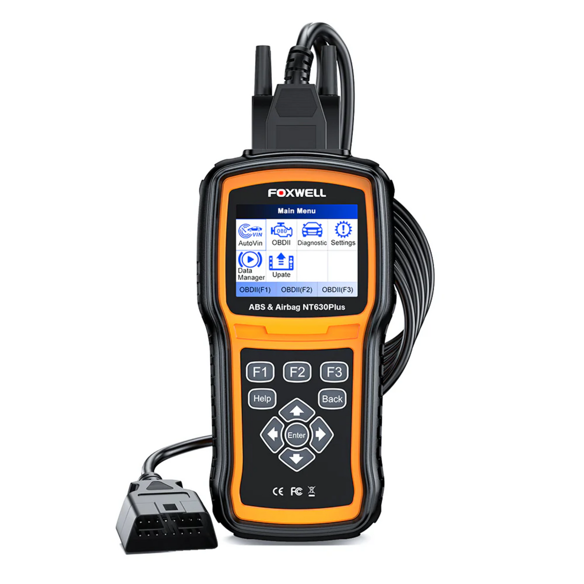FOXWELL NT630 ELITE OBD2 Engine Diagnostic Scanner ABS+SAS+SRS Airbag Reset Tool Main image