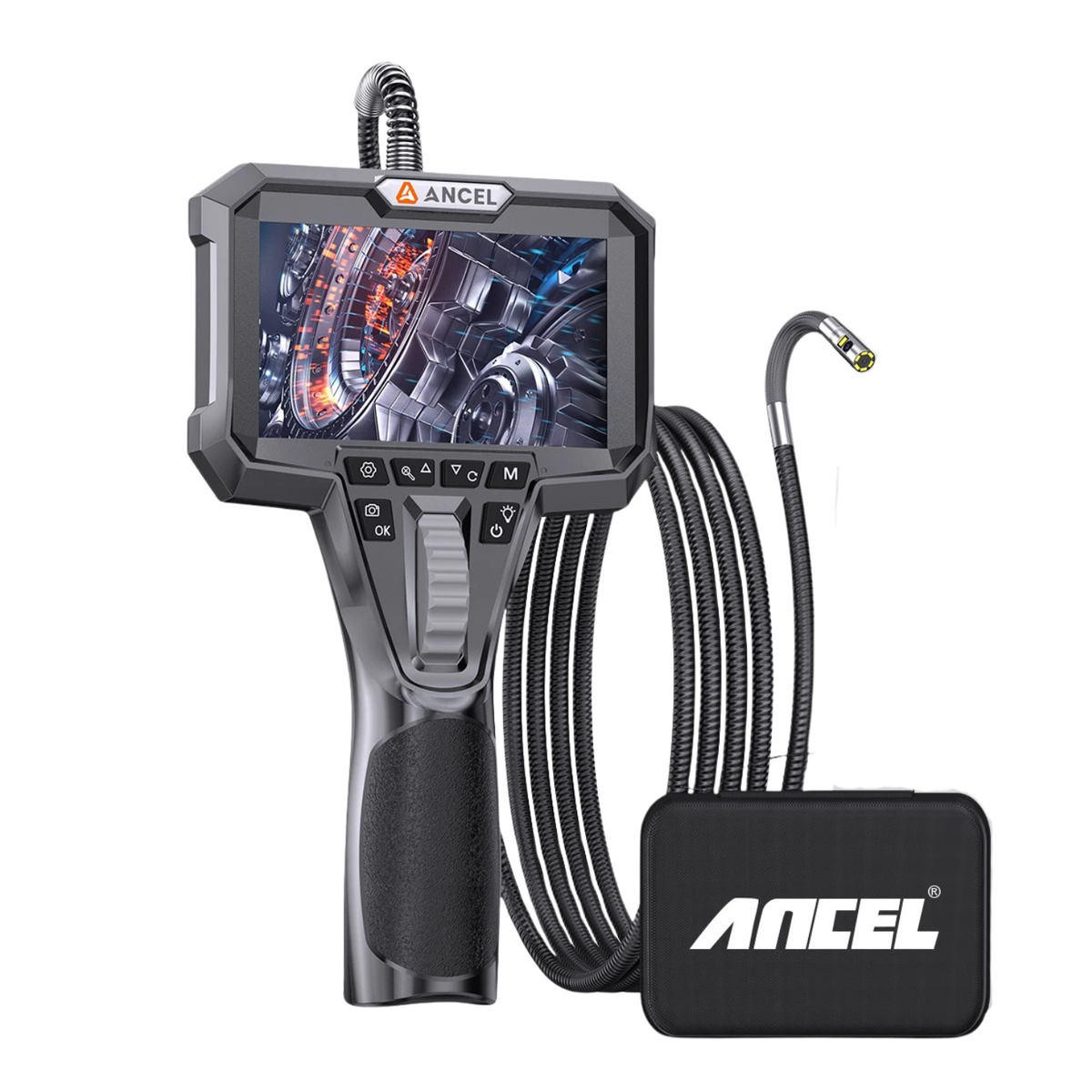 ANCEL AN301 Automotive Endoscope Camera IP67 Waterproof 2 Way Steering Borescope Main image