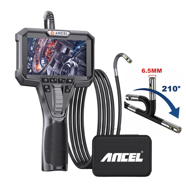 ANCEL AN302 Dual Lens Industrial Endoscope Camera 4 3 Inch Automotive Inspection
