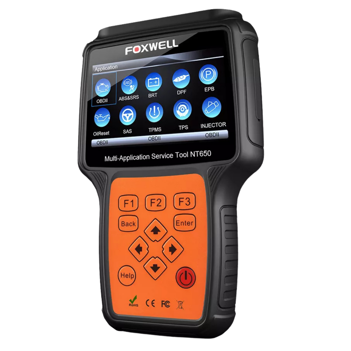 FOXWELL NT650 OBD2 Diagnostic Scanner SAS EPB DPF Injector Oil Reset Scan Tool Main image