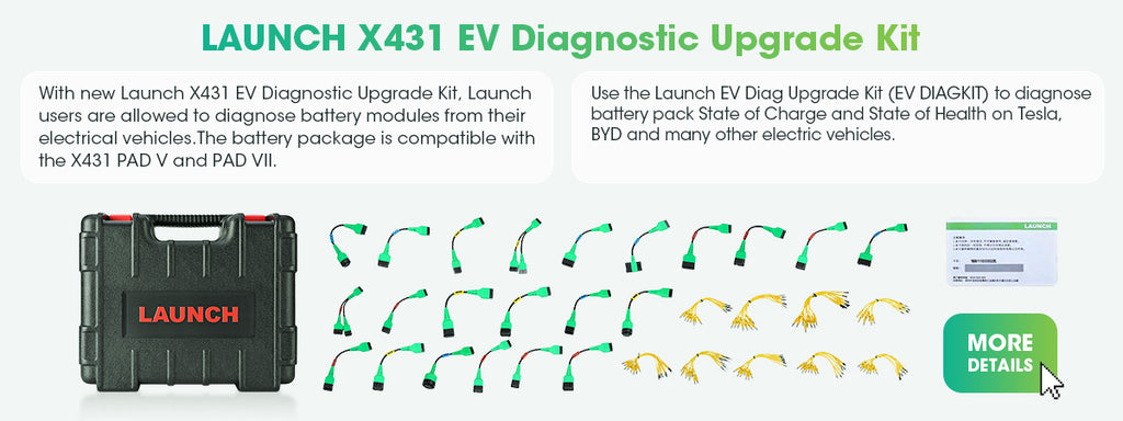 LAUNCH X431 EV Diagnostic Upgrade Kit and Activation Card PAD VII,Pro5,PRO3 V+ 5.0