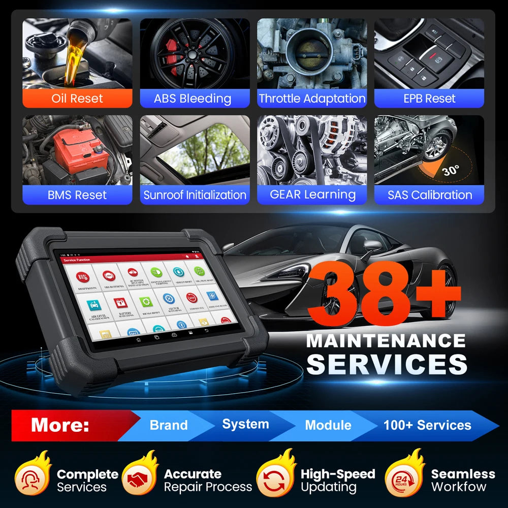 2025 LAUNCH X431 PRO TT Bidirectional  V5.0 OBD2 Auto Scan Tool ECU Coding 38+