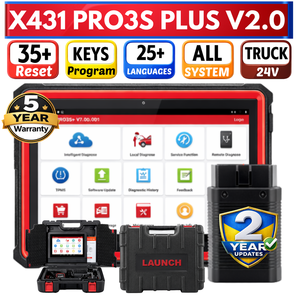 Launch X431 Pro3S V2 Full System Diagnostic Scan Tool Bidirectional 50 Services
