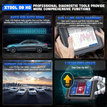 Load image into Gallery viewer, XTOOL D9HD Heavy Duty Truck Scanner Full System Diagnostic Tool
