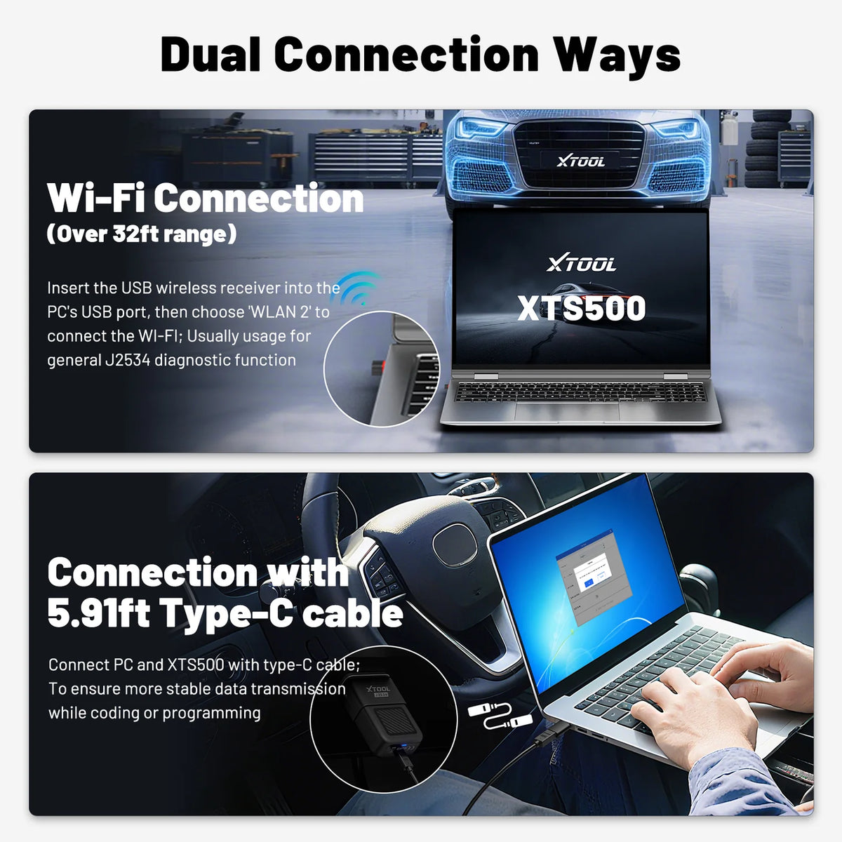 XTOOL XTS500 J2534 Pass Thru Programmer OEM ECU Programming Diagnostic Tool