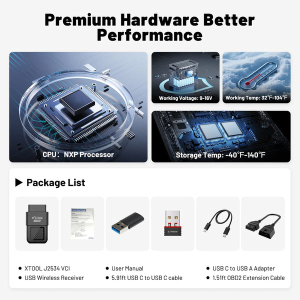 XTOOL XTS500 J2534 Pass Thru Programmer OEM ECU Programming Diagnostic Tool