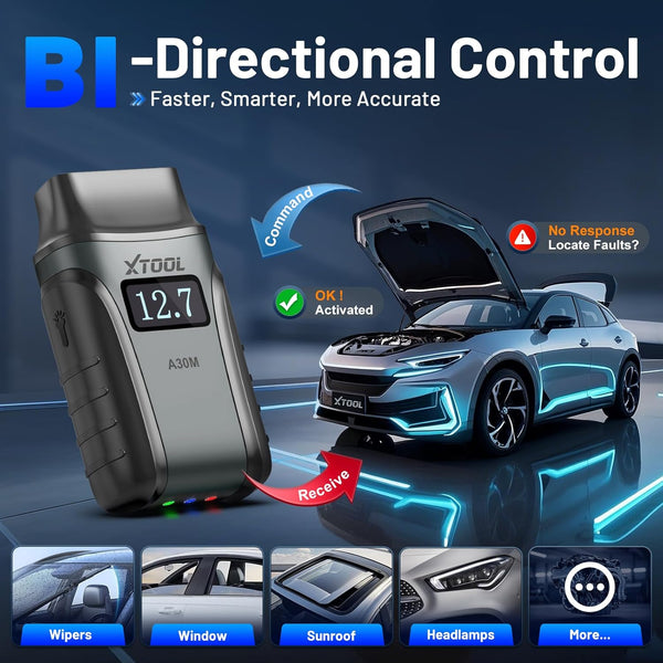 XTOOL A30M bluetooth OBD2 Scanners For Automotive Code Reader TPMS CANFD Protocol