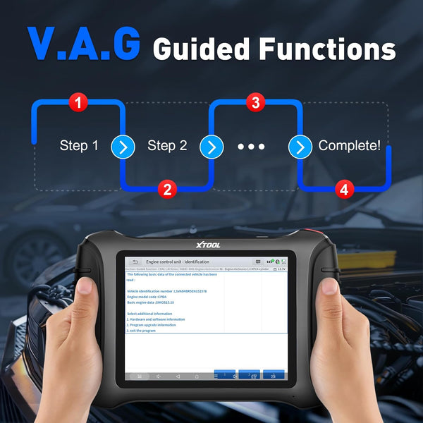 XTOOL IP900BT Auto Bidirectional Diagnostic Scanner ECU Coding Key Programming