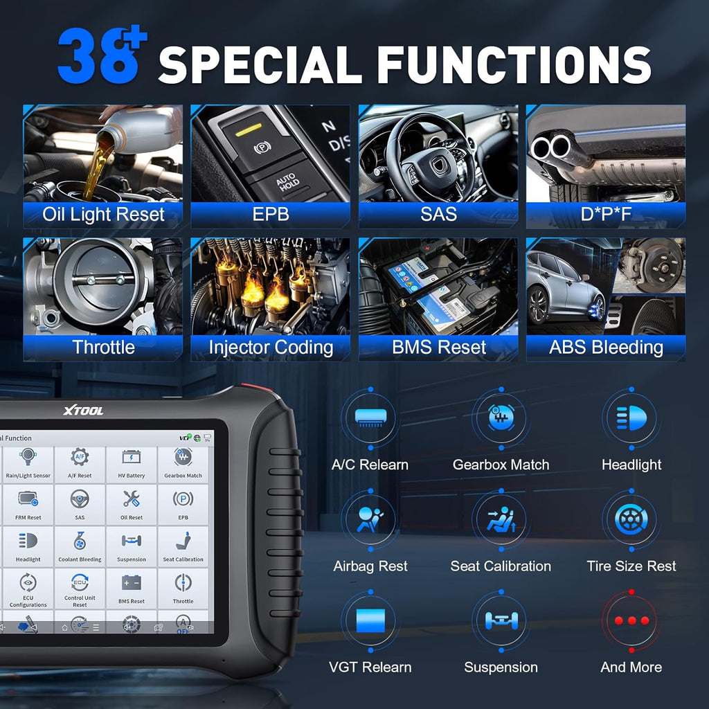 XTOOL IP900BT Auto Bidirectional Diagnostic Scanner ECU Coding Key Programming