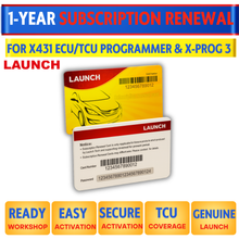 Load image into Gallery viewer, LAUNCH 1-Year Subscription Renewal Card for X431 ECU/TCU Programmer &amp; X-PROG 3
