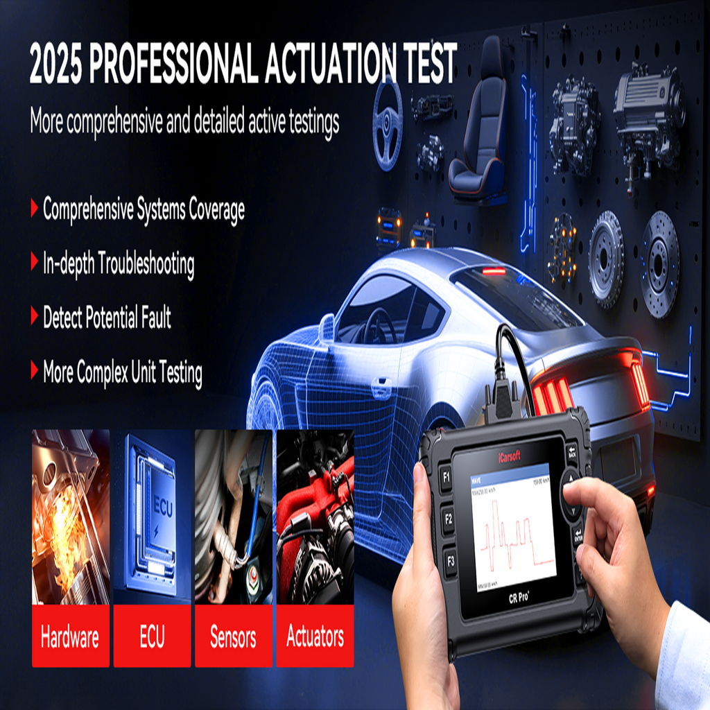 iCarsoft CR Pro Enhanced All-System Diagnostic OBD2 Scanner 58 Brands CAN-FD