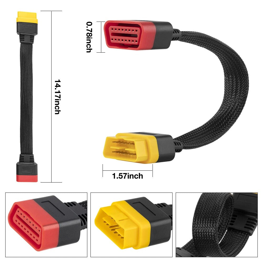 Launch OBD2 Extension Cable 16 Pin Male To Female FOR V/V +/PRO /PRO 3/Easydiag