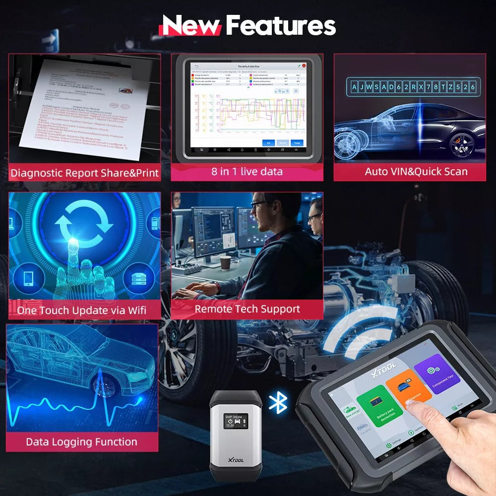 XTOOL D9EV Car Diagnostic tools Energy Vehicles For Tesla For BYD With Battery