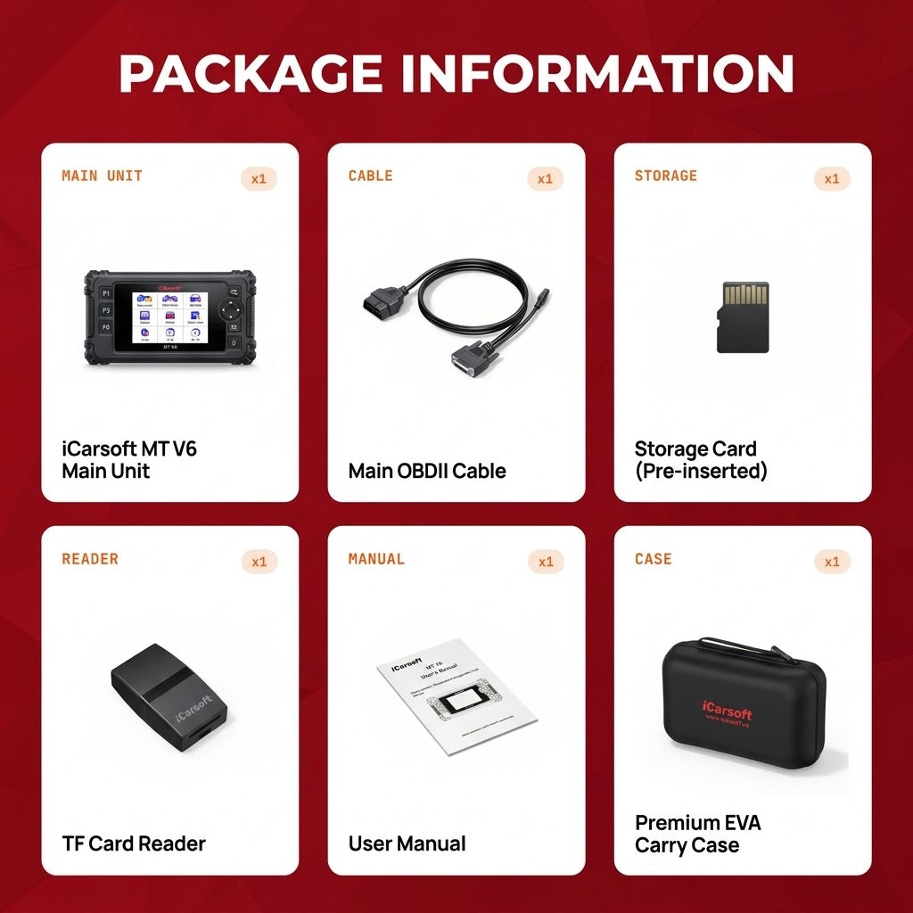iCarsoft MT V6 Hero Motorcycle Scanner ECU Engine Pressure Voltage Sensor Scaner