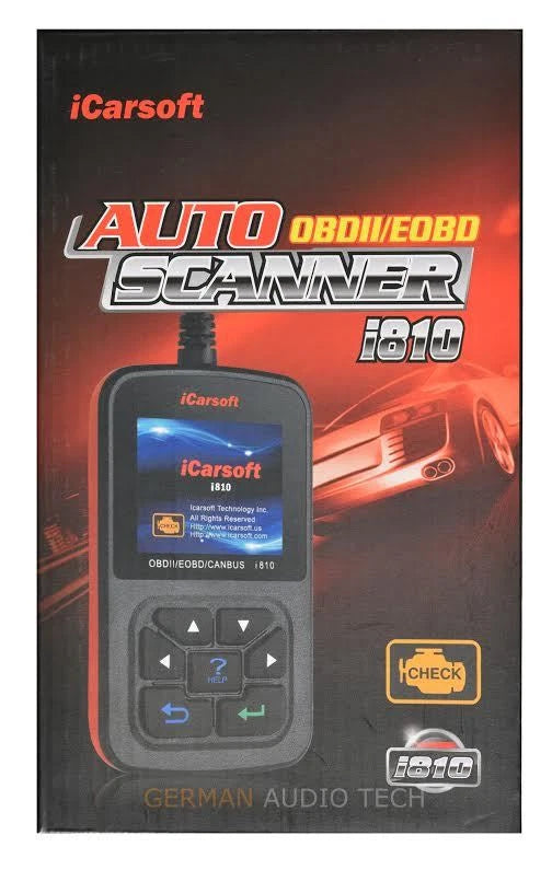 iCarsoft i810 OBD2 Code Reader Universal Car Diagnostic Tool Live Data Support