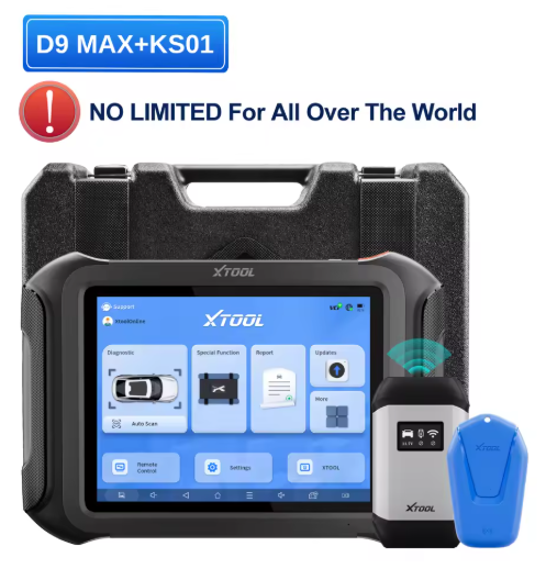 XTOOL D9 MAX Bluetooth Car Diagnostic Full System Scanner OE Level ECU Coding