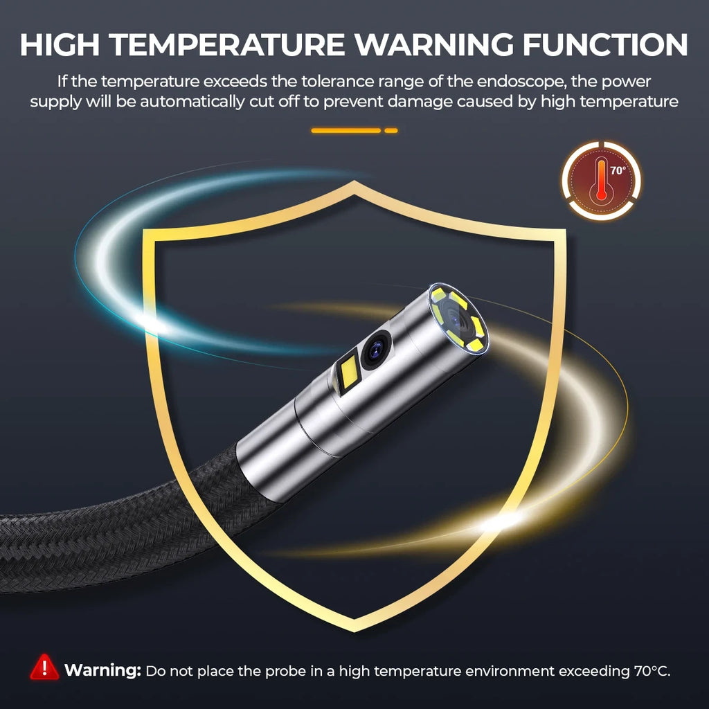 ANCEL AN302 Dual Lens Industrial Endoscope Camera 4 3 Inch Automotive Inspection