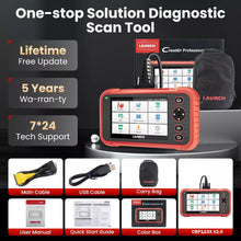 Load image into Gallery viewer, LAUNCH CRP123X V2.0 PRO/PLUS – OBD2 Scanner for Engine, ABS, SRS, AT Diagnostics