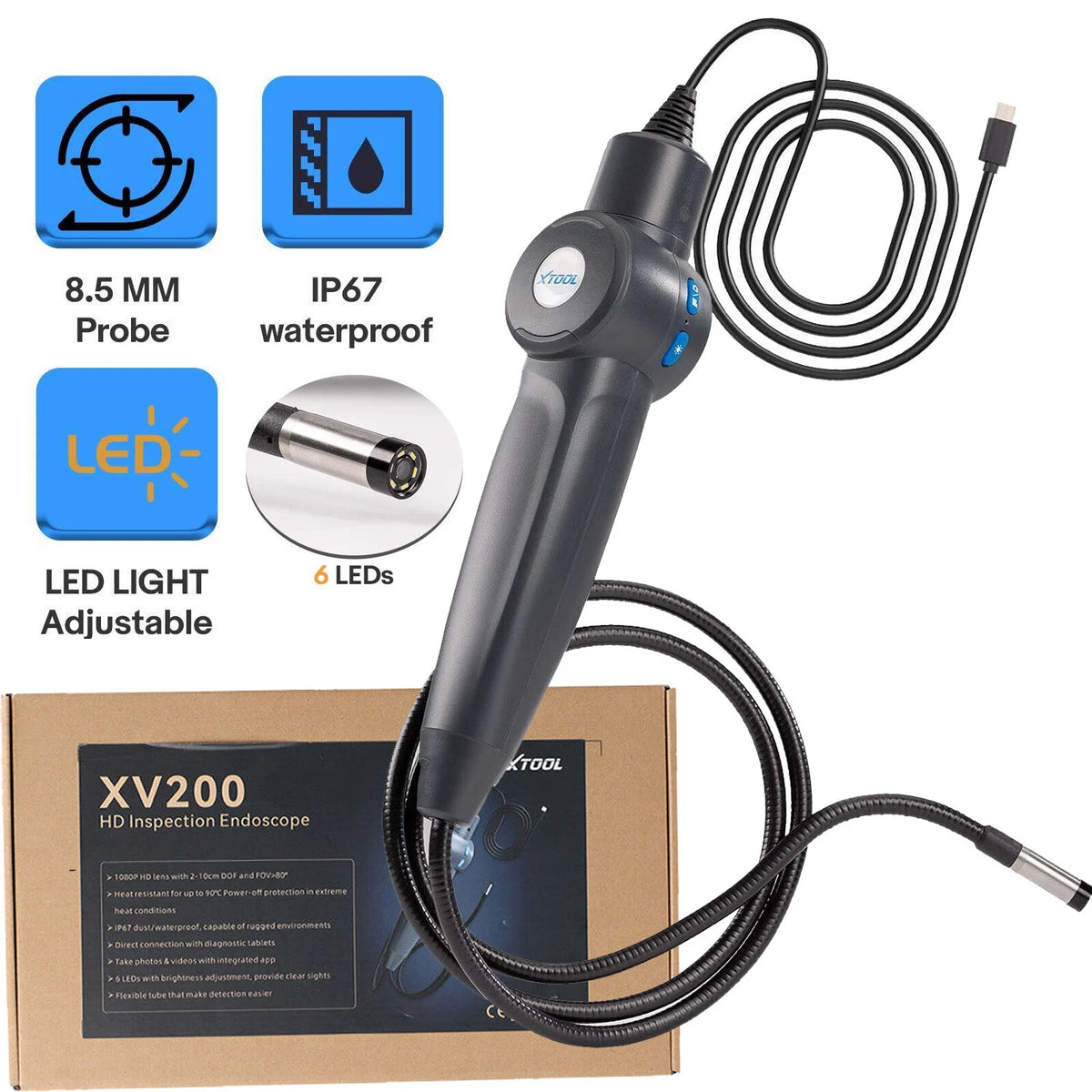 XTOOL D9 MAX Bluetooth Car Diagnostic Full System Scanner OE Level ECU Coding