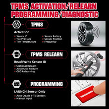 Load image into Gallery viewer, LAUNCH X431 TSGUN TPMS Tools Obd2 Scanner Car Tire Pressure Inspection Tool TPMS