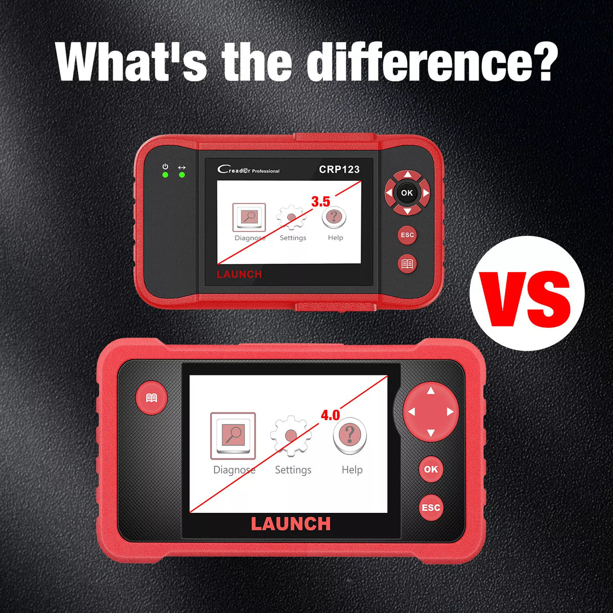 LAUNCH CRP123X V2.0 PRO/PLUS – OBD2 Scanner for Engine, ABS, SRS, AT Diagnostics