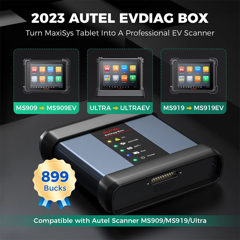 Autel EVDiag Box EV Battery Pack Analyzer Diagnostic Kit for Ultra MS909 MS919