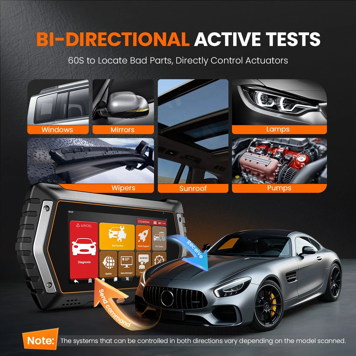 OTOFIX D1 Max2 Bi-Directional OBD2 Diagnostic Scanner ECU Coding 40+ Service