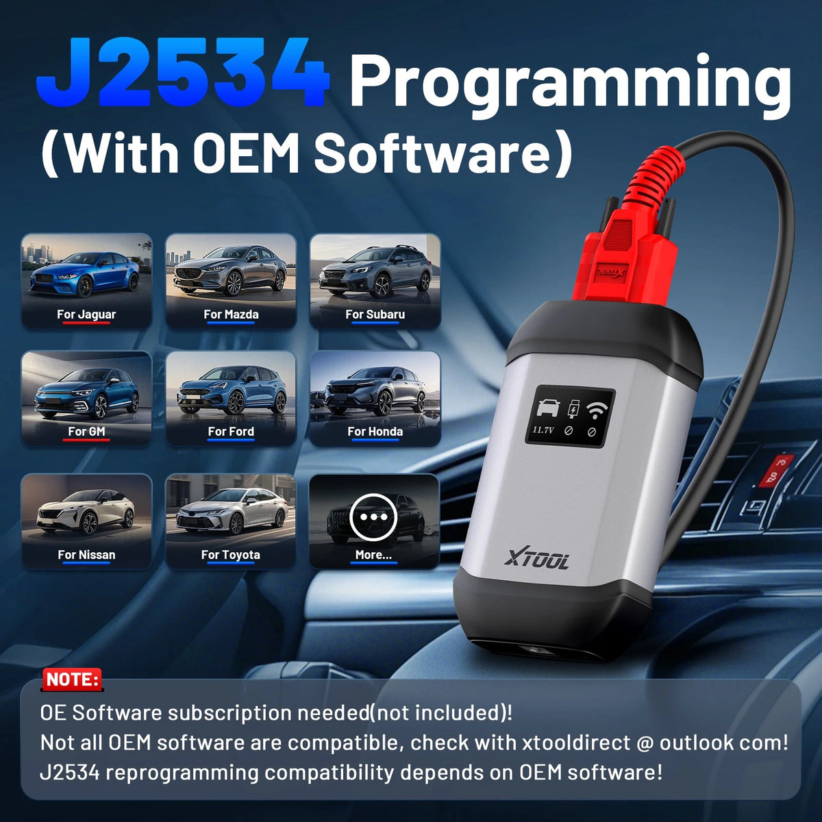 XTOOL D9 MAX Bluetooth Car Diagnostic Full System Scanner OE Level ECU Coding
