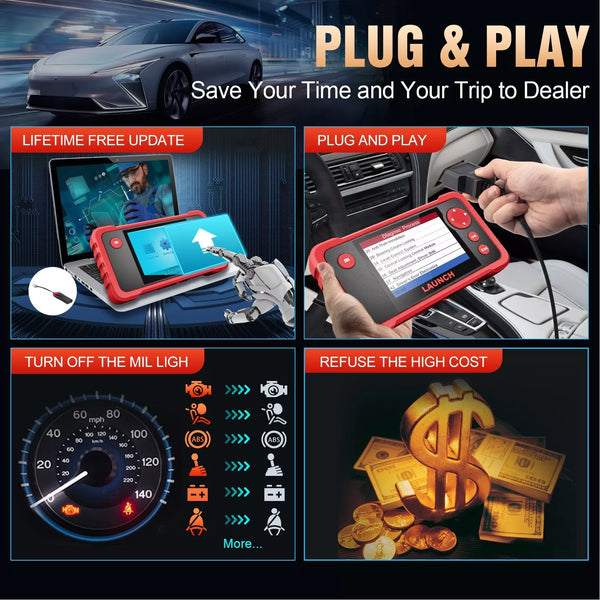 LAUNCH CRP123X V2.0 PRO/PLUS – OBD2 Scanner for Engine, ABS, SRS, AT Diagnostics