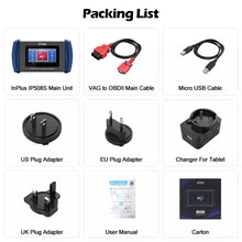 Load image into Gallery viewer, XTOOL InPlus IP508S OBD2 Scanner for ABS SRS Engine Transmission 9 Services Car