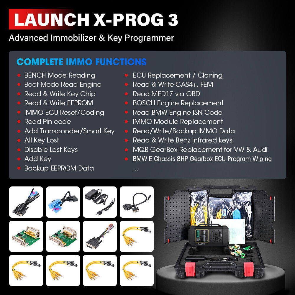 LAUNCH X431 IMMO PLUS X-PROG 3 Immobilizer Key Programmer Car Diagnostic Scanner Auto Anti-theft Tool